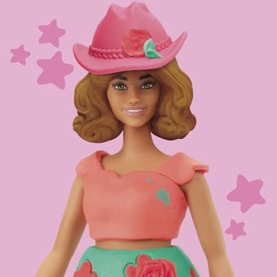 Play-Doh barbie florals and fringe