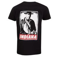 T-Shirt met Korte Mouwen Indiana Jones Indy Zwart Unisex - Maat: M - thumbnail