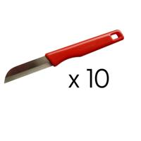 Schilmesje Solingen RVS rood 10 stuks - thumbnail