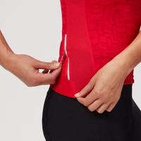 Castelli Promessa Jaquard Bavette SL top rood dames L - thumbnail
