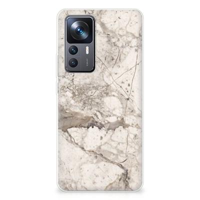 Xiaomi 12T | 12T Pro | TPU | Siliconen hoesje | Marmer Beige