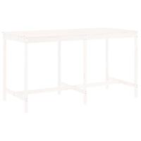 9-delige Barset massief grenenhout wit - thumbnail