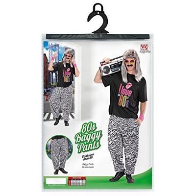 Baggy broek 80&apos;s zebra