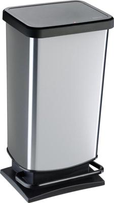 Rotho paso pedaalemmer 40l zilver