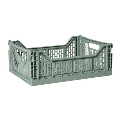 Vouwkrat groot - groen - 14.5x40x30 cm Vouwkrat groot - groen - 14.5x40x30 cm