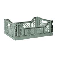 Vouwkrat groot - groen - 14.5x40x30 cm - thumbnail