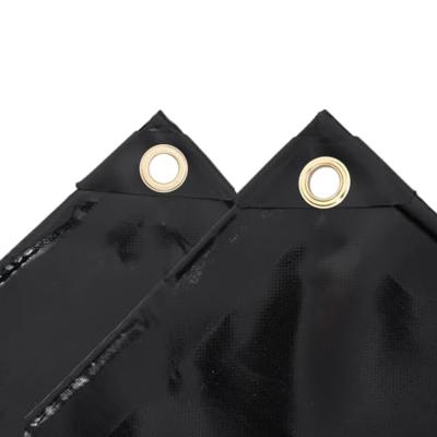 VidaXL Dekzeil 650 g/m² 2x3 m zwart