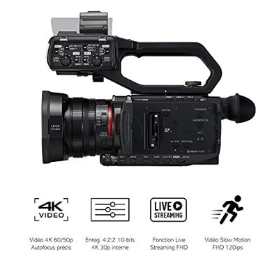 Panasonic HC-X2000E Professionele Camcorder (4K Video, Camera Met Leica-Objectief, 25mm Groothoek, 24x Optische Zoom, Autofocus, Professionele Videocamera), Zwart