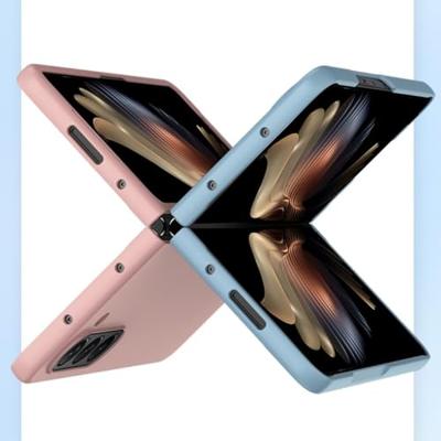 Lunso - Samsung Galaxy Z Fold5 - Backcover hoes - Lichtgroen