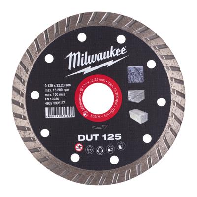 Milwaukee Diamantdoorslijpschijven DUT DUT 125 mm 1 st - 4932399527 Milwaukee Diamantdoorslijpschijven DUT DUT 125 mm 1 st - 4932399527