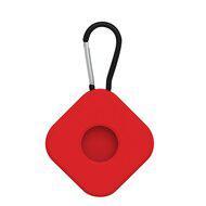 AirTag case square series - siliconen sleutelhanger met ring - rood AirTag case square series - siliconen sleutelhanger met ring - rood