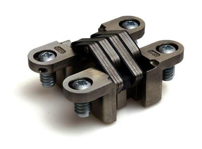 Soss scharn. ca. 40mm verstelbaar vernikkeld