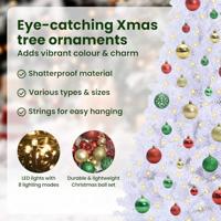 Kunstkerstboom met 150 LED Wit 120 cm PVC en staal - thumbnail