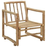 Tuinstoelen 2 st met kussens bamboe - thumbnail