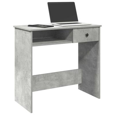 Bureau 80x40x75 cm bewerkt hout betongrijs Bureau 80x40x75 cm bewerkt hout betongrijs