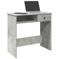 Bureau 80x40x75 cm bewerkt hout betongrijs - thumbnail