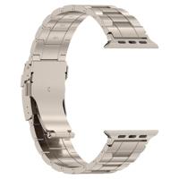 Titanium Premium Link bandje - Titanium kleur - Geschikt voor Apple Watch 44mm / 45mm / 46mm / 49mm - thumbnail