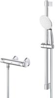 GROHE Grohtherm 500 Doucheset - thermostatische douchekraan - met glijstangset - 60cm - ronde handdouche - 1 straalsoort - chroom 34796001 - thumbnail