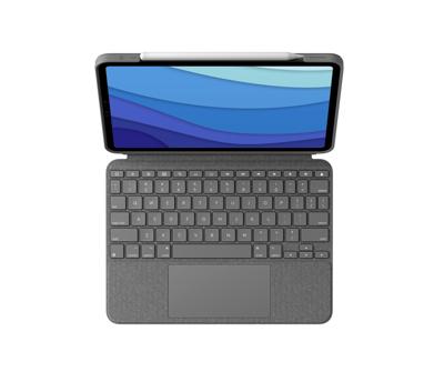 Keyboard Case voor iPad + Logitech 920-010145 Grijs Qwerty Spaans QWERTY