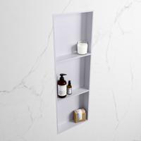 MONDIAZ EASY Nis 89,5x29,5cm in solid surface kleur Cale | Cale. 3 vakken geschikt voor in- of opbouw - thumbnail