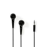 Nedis stereo in-ear earphones met ronde kabel / zwart - 1,2 meter - thumbnail