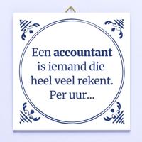 Tegeltje Een accountant - thumbnail
