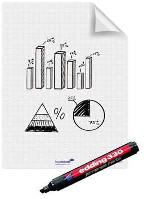 Magic chart legamaster flip 600x800mm wt ruit 25v