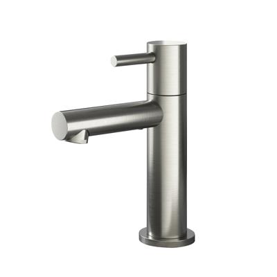 Hotbath Buddy Fonteinkraan - L uitloop 8.5cm - opbouw - geborsteld nikkel E001GN