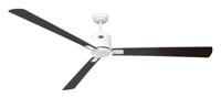 CasaFan ECO NEO III 180-4 WE-WN/SI WiFi Flügel Wenge/silber Plafondventilator 28 W (Ø x h) 180 cm x 360 mm Wit Met afstandsbediening, Timer, Met wintermodus, - thumbnail