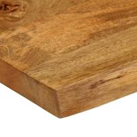 Tafelblad met natuurlijke rand 80x60x3,8 cm massief mangohout - thumbnail