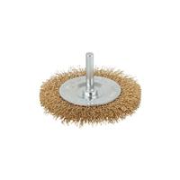 Wolfcraft Draadborstel | Messing | Ronde schacht | Ø75 x 7mm | 1 stuk - 8475000 - thumbnail