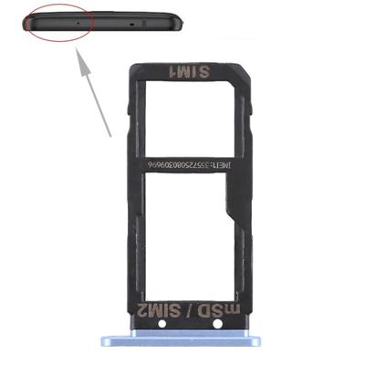SIM-kaarthouder + SIM-kaarthouder / Micro SD-kaart lade voor HTC U Ultra (blauw)