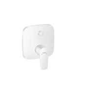 Hansgrohe Talis E ééngreeps badmengkraan afbouwdeel, mat wit - thumbnail