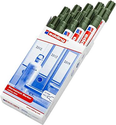 Viltstift edding 3000 rond 1.5-3mm olijfgroen | 10 stuks