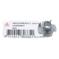 Inslagmoer v.hout m6 Deltafix - Deltafix - thumbnail