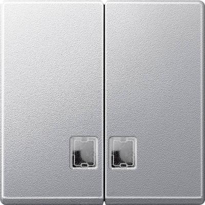 Merten 437560 Wisselschakelaar Afdekking System M Aluminium 1 stuk(s)