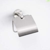 Toiletrolhouder Sapho X-Steel 13.5x16 cm met Klep Geborsteld RVS Sapho - thumbnail
