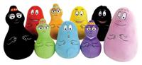 Doos met 9 Barbapapa knuffels +/- 15 cm - JEMINI - Inclusief Barbapapa, Barbamama en hun zeven kinderen. - thumbnail