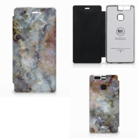 Huawei P9 Smartphonehoesje Marmer Grijs - thumbnail