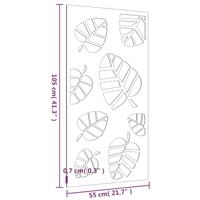 VidaXL Wanddecoratie tuin bladontwerp 105x55 cm cortenstaal - thumbnail