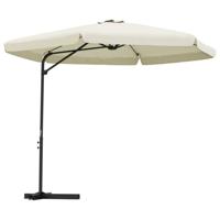 VidaXL Parasol met stalen paal 300 cm zandwit - thumbnail