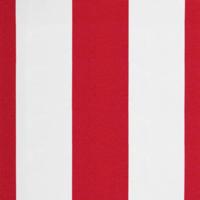 VidaXL Vervangingsdoek voor luifel gestreept 5x3,5 m rood en wit - thumbnail