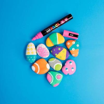 Posca paintmarkers, metalen doos van 20 stuks, assorti, ontwerp Groovy Colours