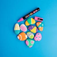 Posca paintmarkers, metalen doos van 20 stuks, assorti, ontwerp Stickers Graffiti - thumbnail