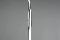 Trio VloerlampTommy 130cm RVS met wit - R46331001 - thumbnail