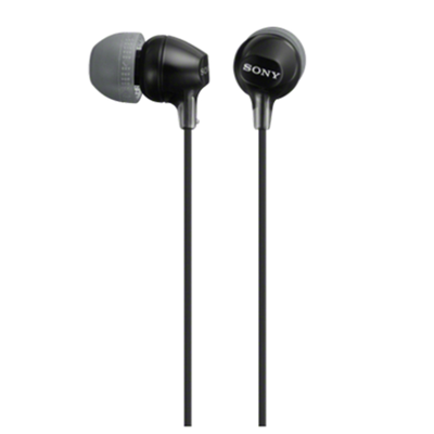 Sony MDR-EX15AP In Ear oordopjes Kabel Stereo Zwart Headset Mobiele telefoon