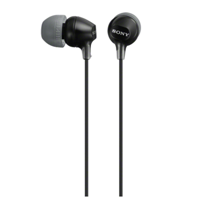 Sony MDR-EX15AP In Ear oordopjes Kabel Stereo Zwart Headset Mobiele telefoon - thumbnail