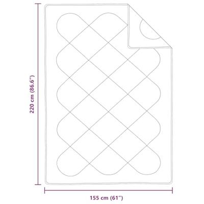 VidaXL Zomer dekbed met kussen 2 pcs wit microvezel VidaXL Zomer dekbed met kussen 2 pcs wit microvezel