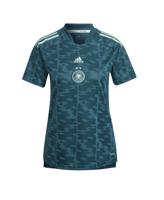 Duitsland Shirt Uit Dames 2022-2023 - Maat M - Kleur: Groen | Soccerfanshop - thumbnail