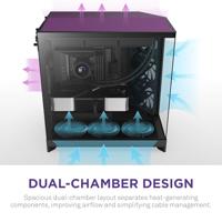 NZXT H9 Flow zwart - thumbnail